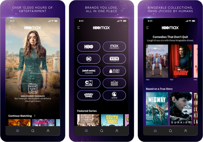 HBO Max-Stream TV, Movies iPhone and iPad app