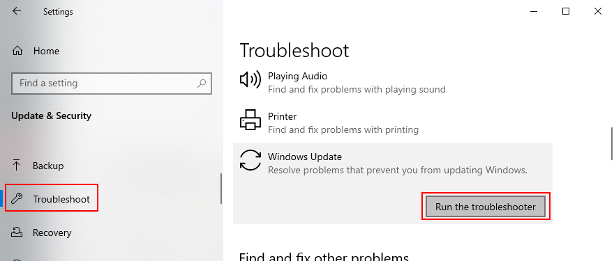 Windows 10 แสดงวิธีเรียกใช้ตัวแก้ไขปัญหา Windows Update