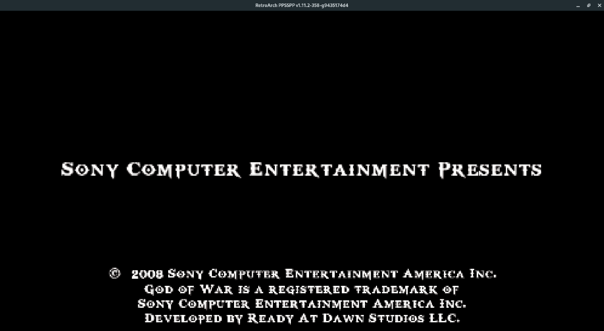 เกม Sony PSP Retro Arch Linux