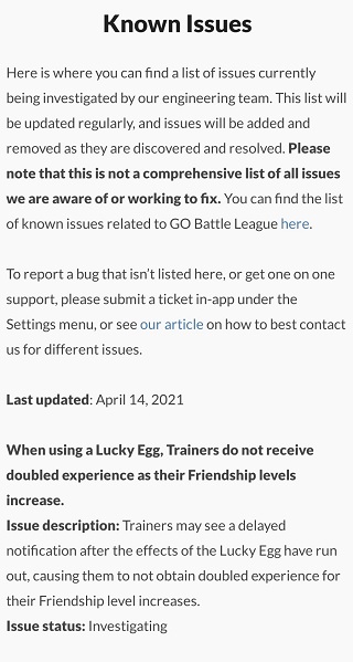 Pokemon-Go-double-Friendship-XP-Lucky-Egg-notification-delay-bug-รับทราบ