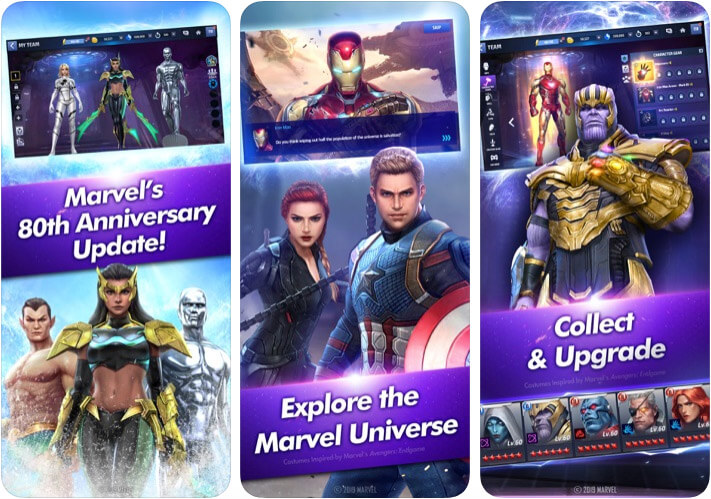 ภาพหน้าจอของแอปเกม MARVEL Future Fight iOS