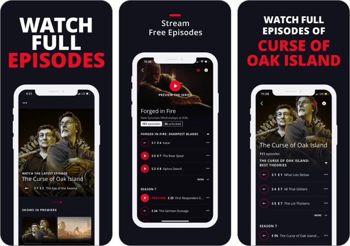 HISTORY TV iPhone App เพื่อเรียนรู้ history