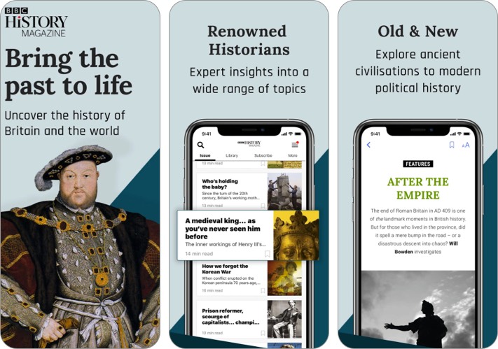 BBC History Magazine iPhone และ แอพ iPad