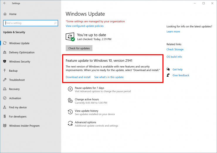 ดาวน์โหลด windows 10 21h1 iso