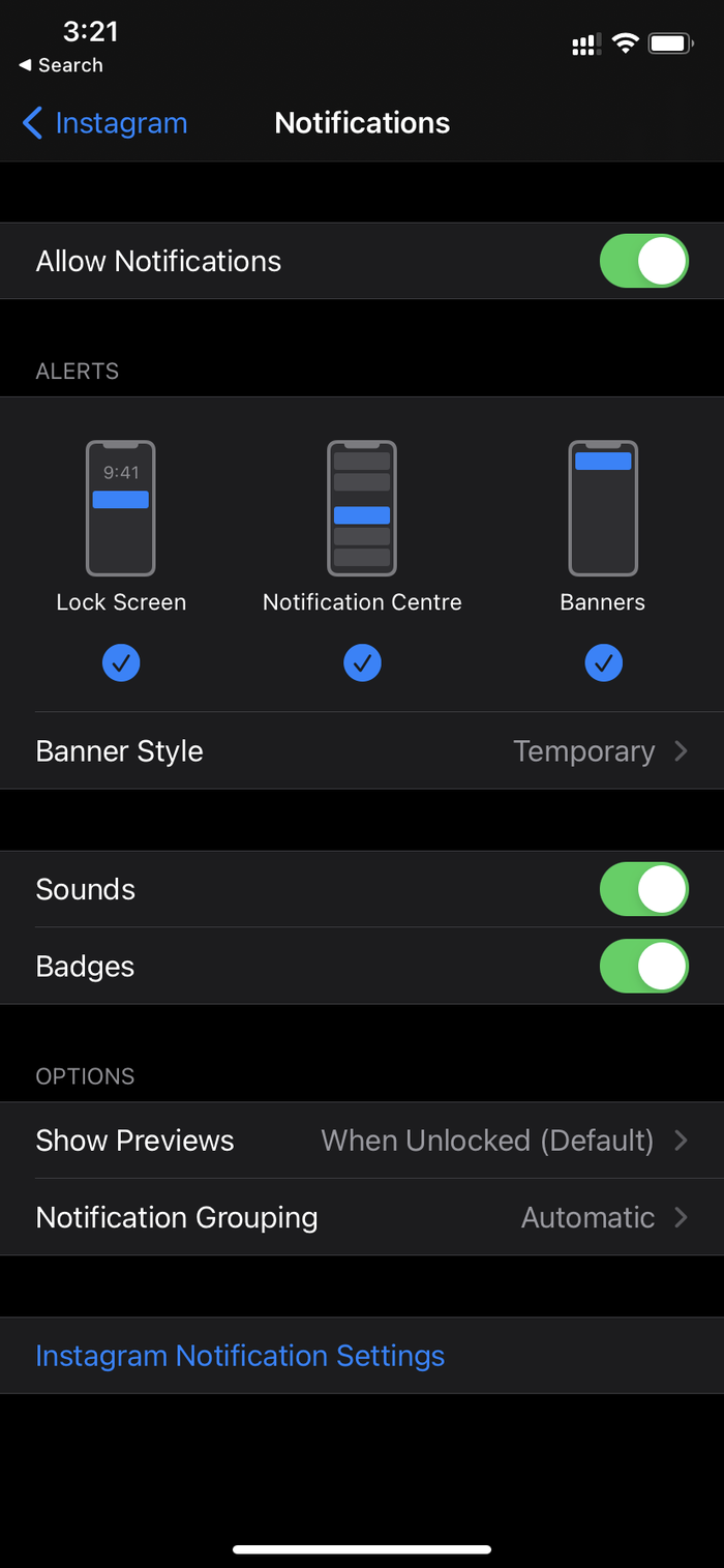 Allow notificaitons