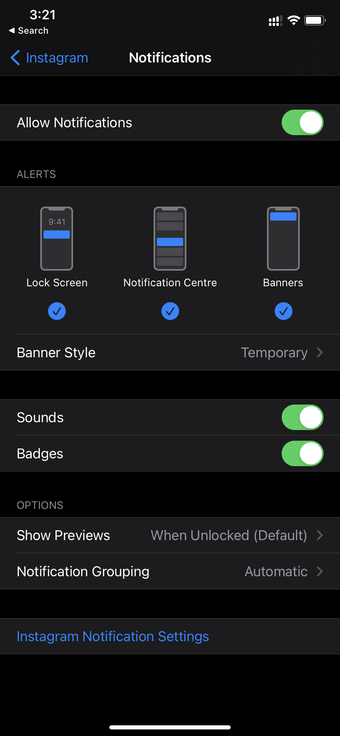 Allow notificaitons