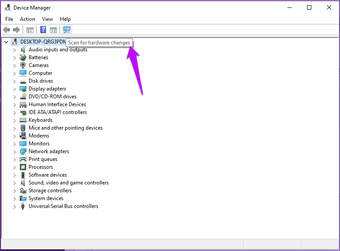 Device Manager Scan Hardware Changes