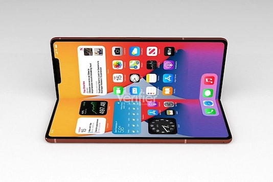 การเรนเดอร์ iPhone แบบพับได้รูปภาพที่ใช้เป็นตัวแทน (แหล่งรูปภาพ: The Verifier) การเรนเดอร์ iPhone แบบพับได้รูปภาพที่ใช้เป็นตัวแทน ( แหล่งที่มาของรูปภาพ: The Verifier) 