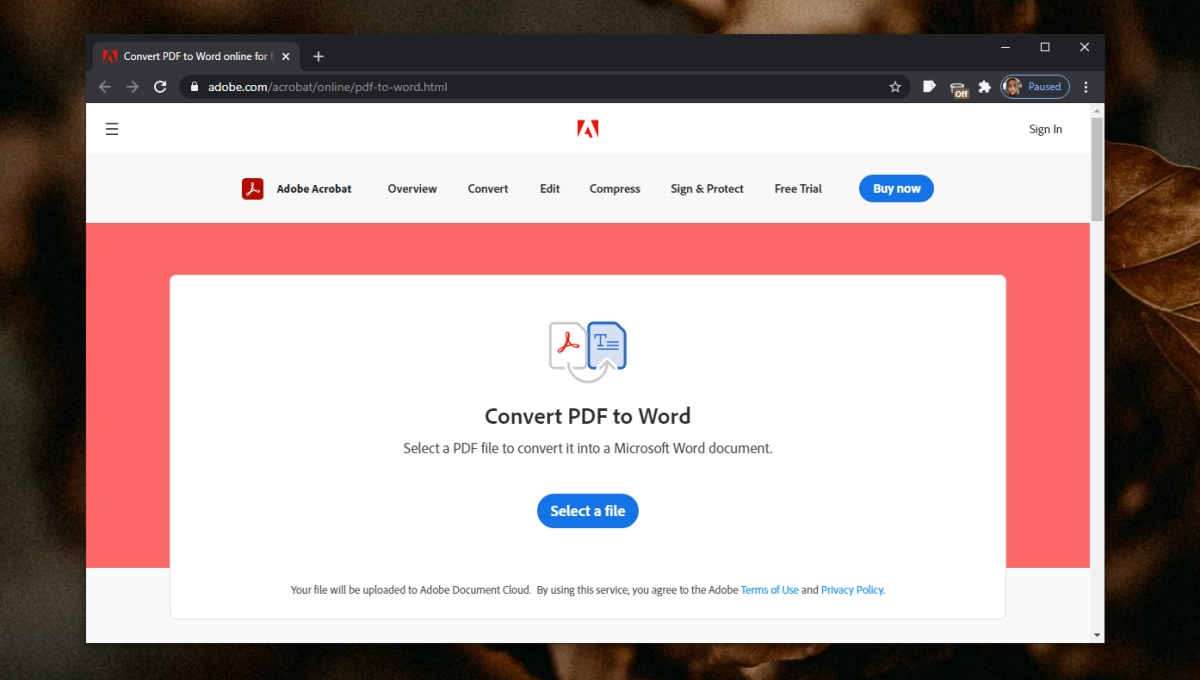 convert pdf file to microsoft word online free