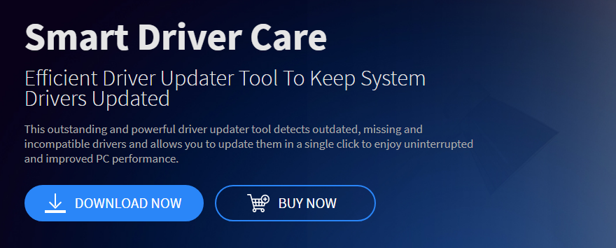 The homepage of Smart Driver Care