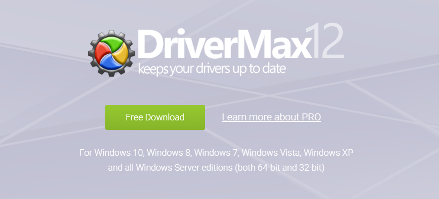 The homepage of DriverMax