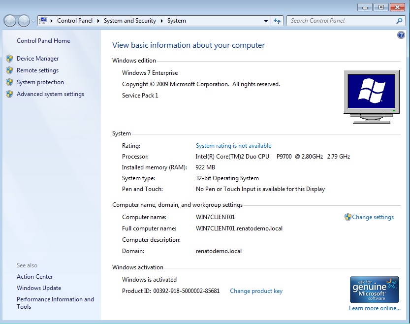 Windows 7 Enterprise Product Key ฟรี