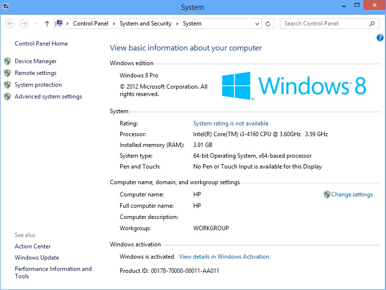 รหัสผลิตภัณฑ์ Windows 8 ฟรี
