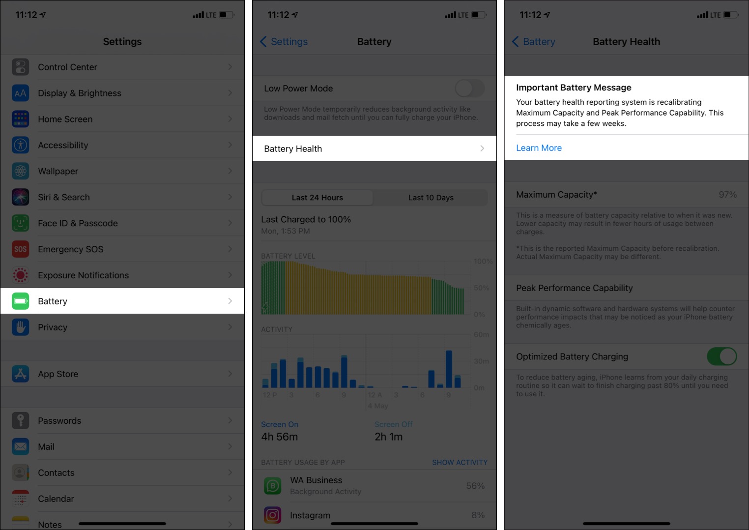 วิธีปรับเทียบแบตเตอรี่ iPhone 11, 11 Pro และ 11 Pro Max ใหม่