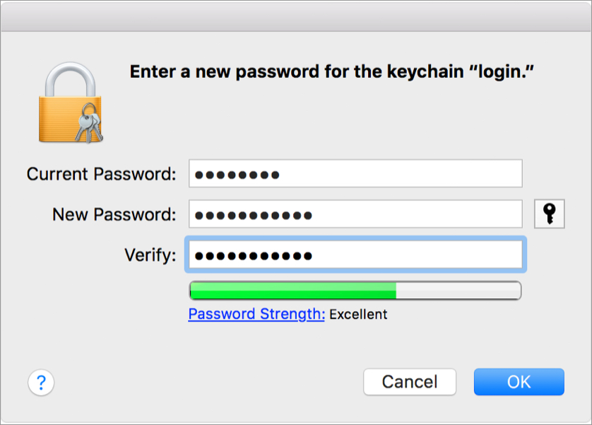 Enter the requested passwords and verify your information and hit ok