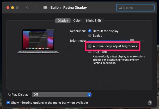 Mac ลดความสว่างของแบตเตอรี่โดยอัตโนมัติหรือไม่ นี่คือวิธีแก้ไข