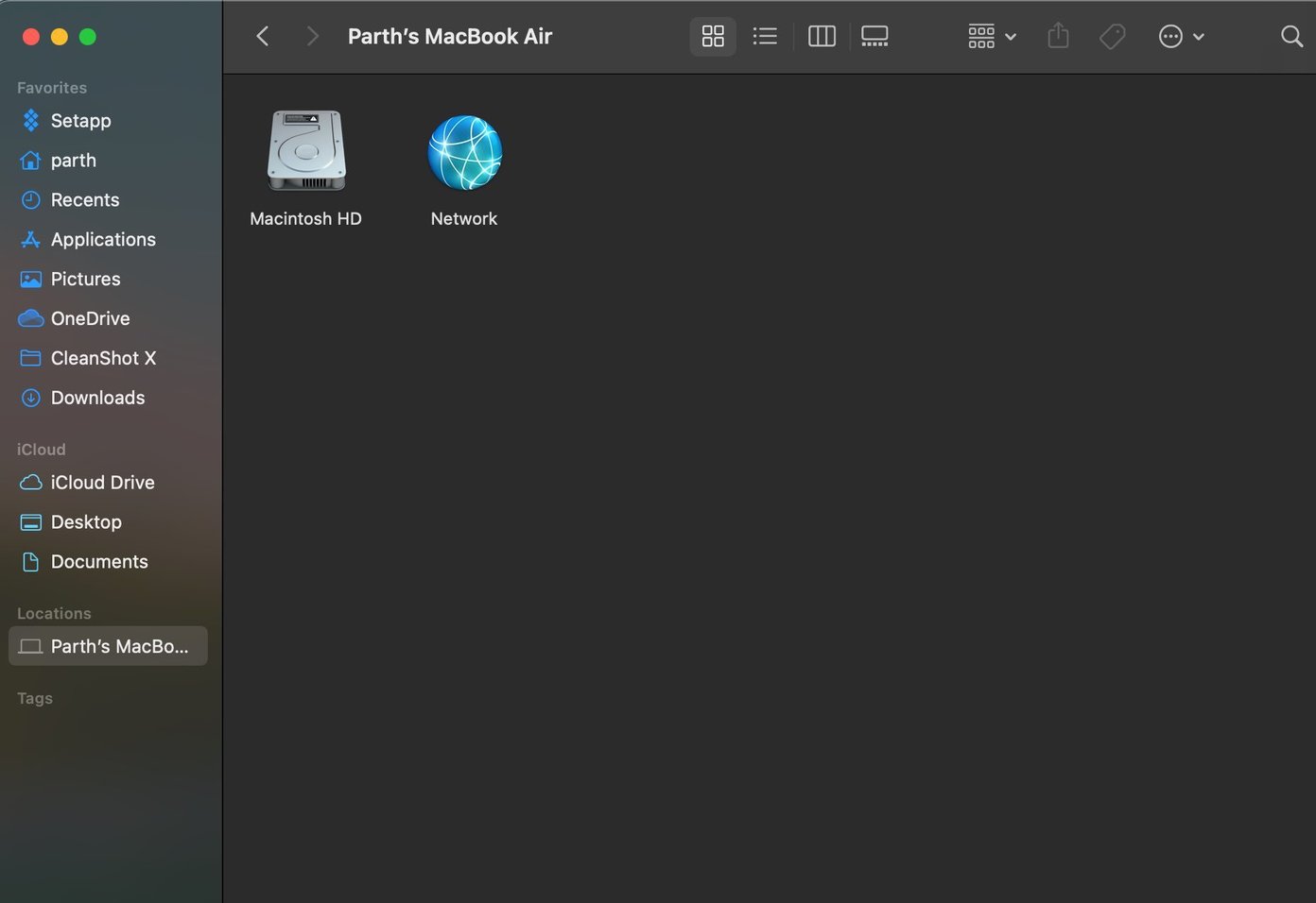 เลือก macintosh HD