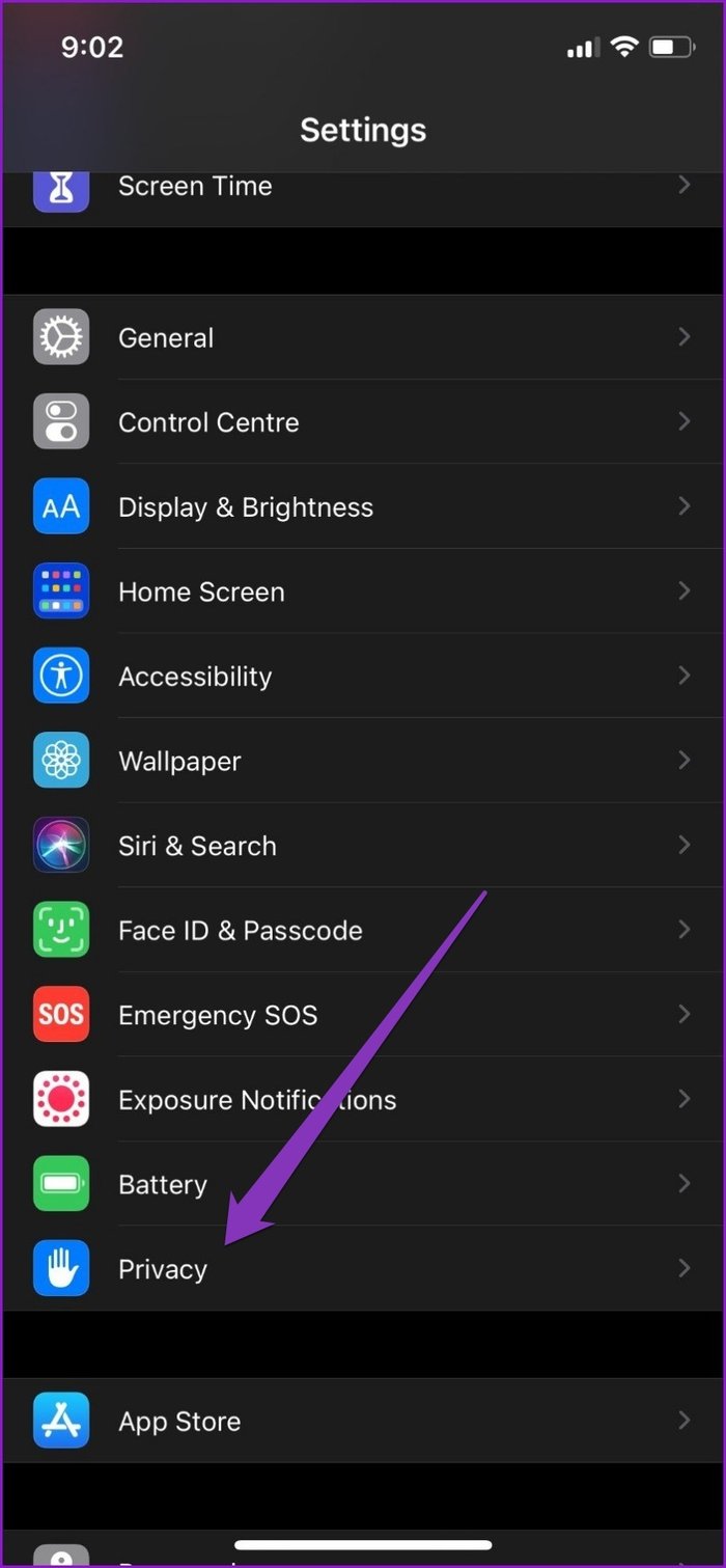 การตั้งค่าความเป็นส่วนตัวใน i Phone