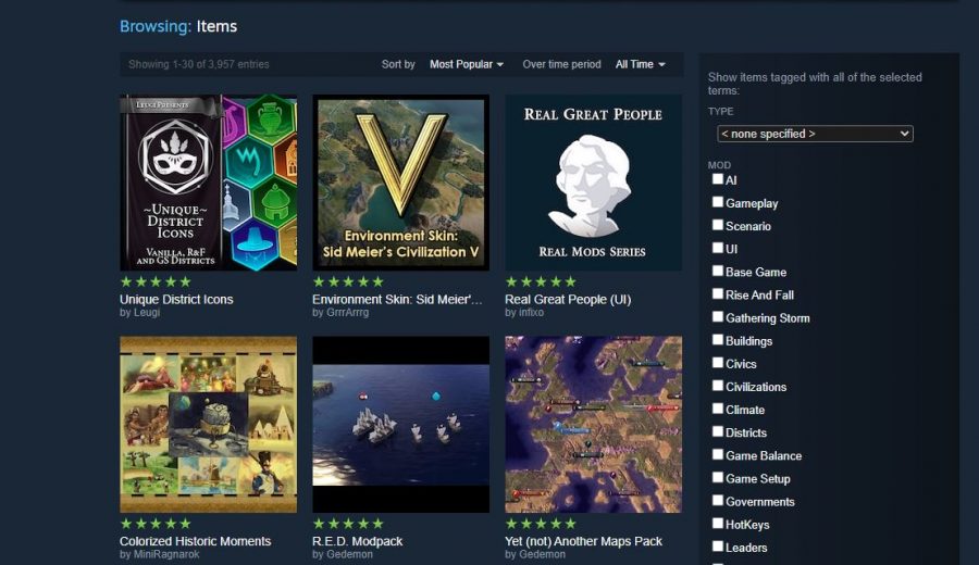 civ 6 download workshop mod without steam