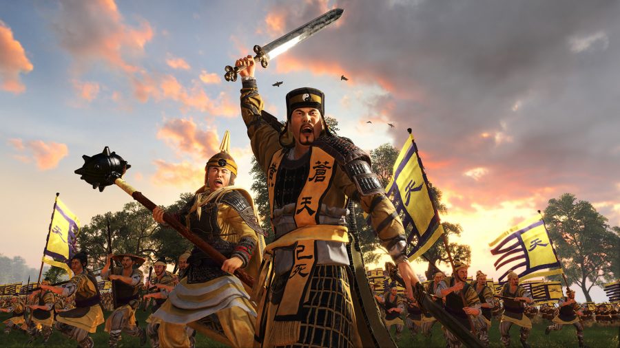 three kingdoms dlc yellow turban rebellion สอง warriros สีเหลือง อาวุธยก นำทัพ
