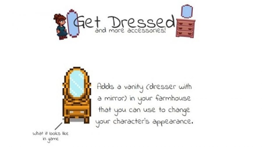 stardew valley get dressed