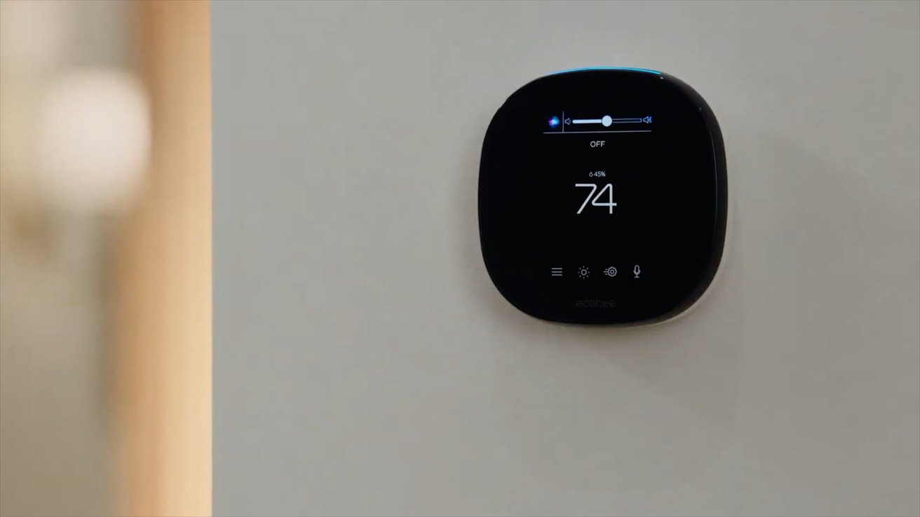 Ecobee SmartThermostat พร้อมการควบคุมด้วยเสียงโดยใช้ Siri