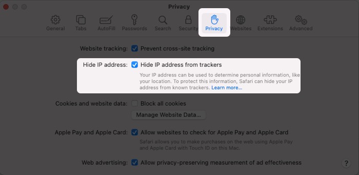 ฉันจะซ่อนที่อยู่ IP ของฉันบน Mac ได้อย่างไร
