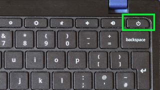 วิธีรีสตาร์ท Chromebook — ปุ่มเปิด/ปิด