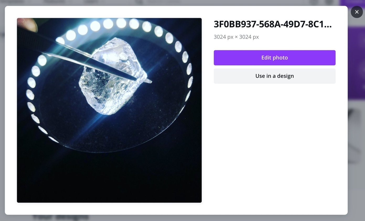 แก้ไขรูปภาพใน canva