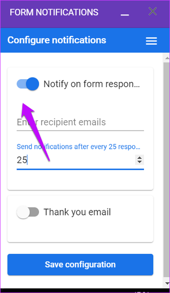 วิธีการส่งอีเมลตามการตอบสนองใน Google Forms 1