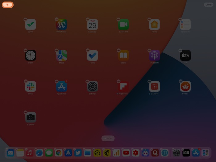เข้าสู่โหมดกระตุกบน iPad