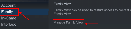 ภาพ Steam ล้มเหลวในการอัปเดต Family View Min