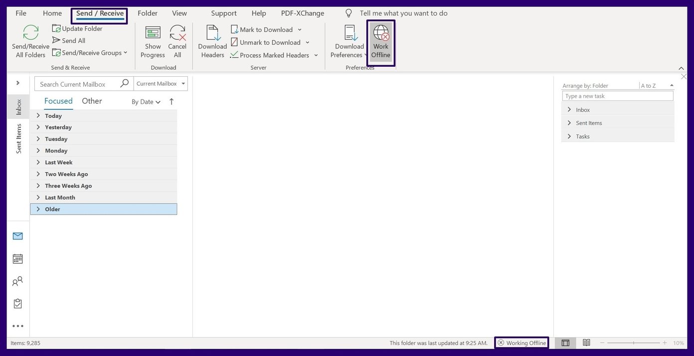 Fix mail stuck in outlook outbox step 13