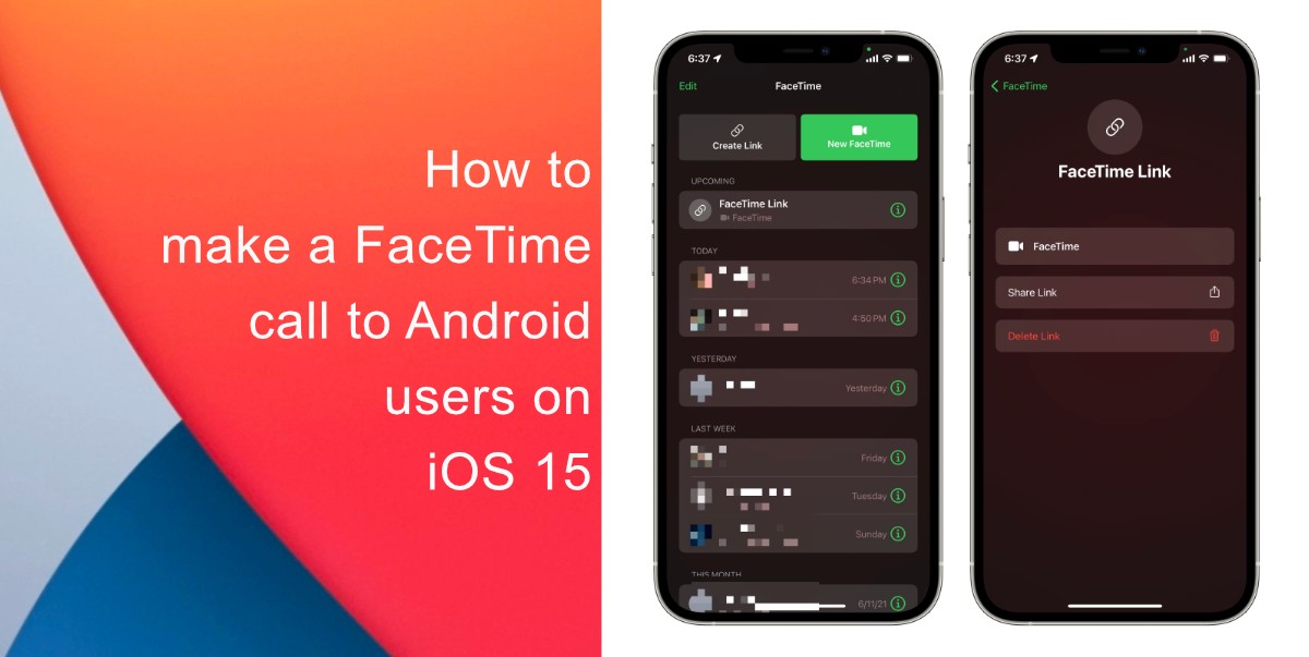 วิธีการโทร FaceTime ไปยังผู้ใช้ Android บน iOS 15