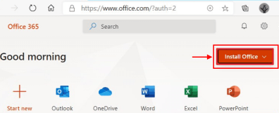 Ms Office ติดตั้งออนไลน์ขั้นต่ำ