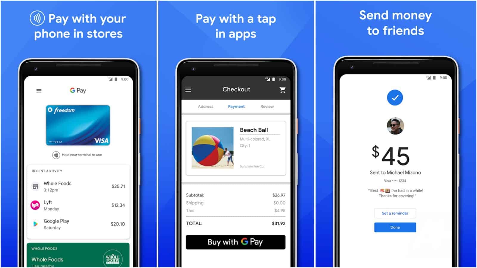 รูปภาพกริดแอป Google Pay