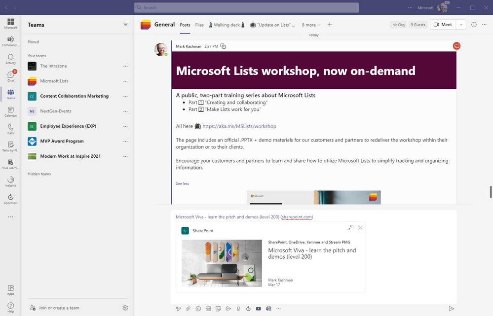 ภาพขนาดย่อ 15 ของบล็อกโพสต์ที่ชื่อว่า มีอะไรใหม่ใน Microsoft Teams | มิถุนายน 2021