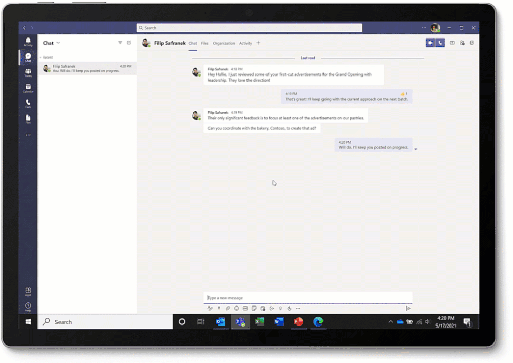 ภาพขนาดย่อ 14 ของโพสต์ในบล็อกในหัวข้อ มีอะไรใหม่ใน Microsoft Teams | มิถุนายน 2021