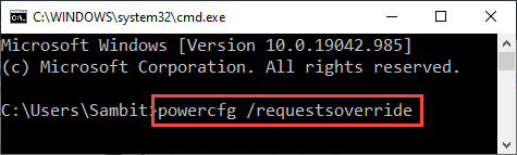 Request Over Ride Min