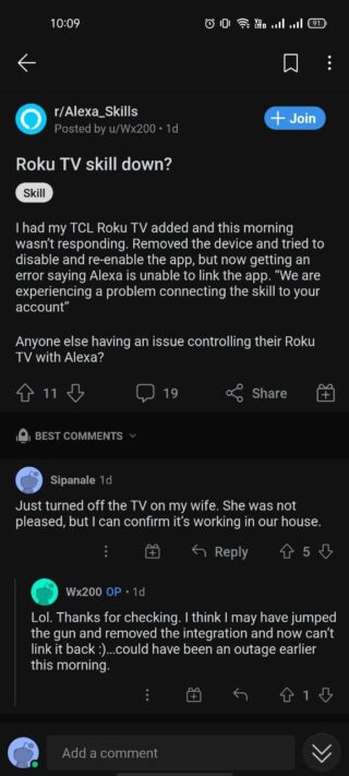 unable-to-connect-roku-alexa