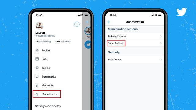 วิธีใช้ twitter superfollows