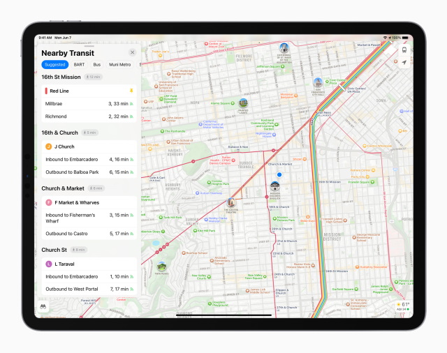 Apple Maps-ipados 15 features