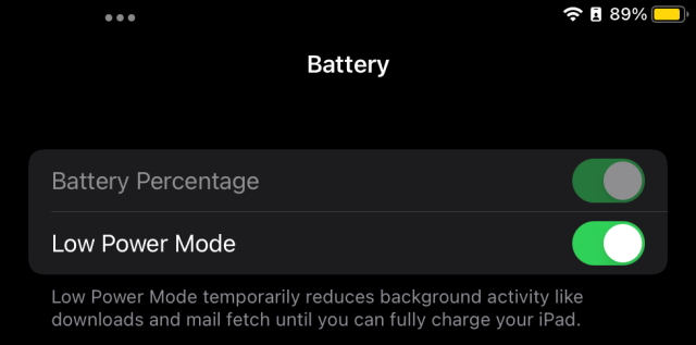 Low Power Mode