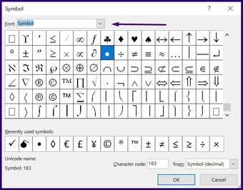 Insert tick symbols in microsoft word step 19