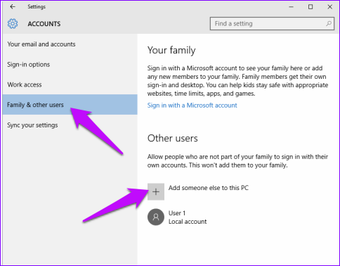 Create new user account