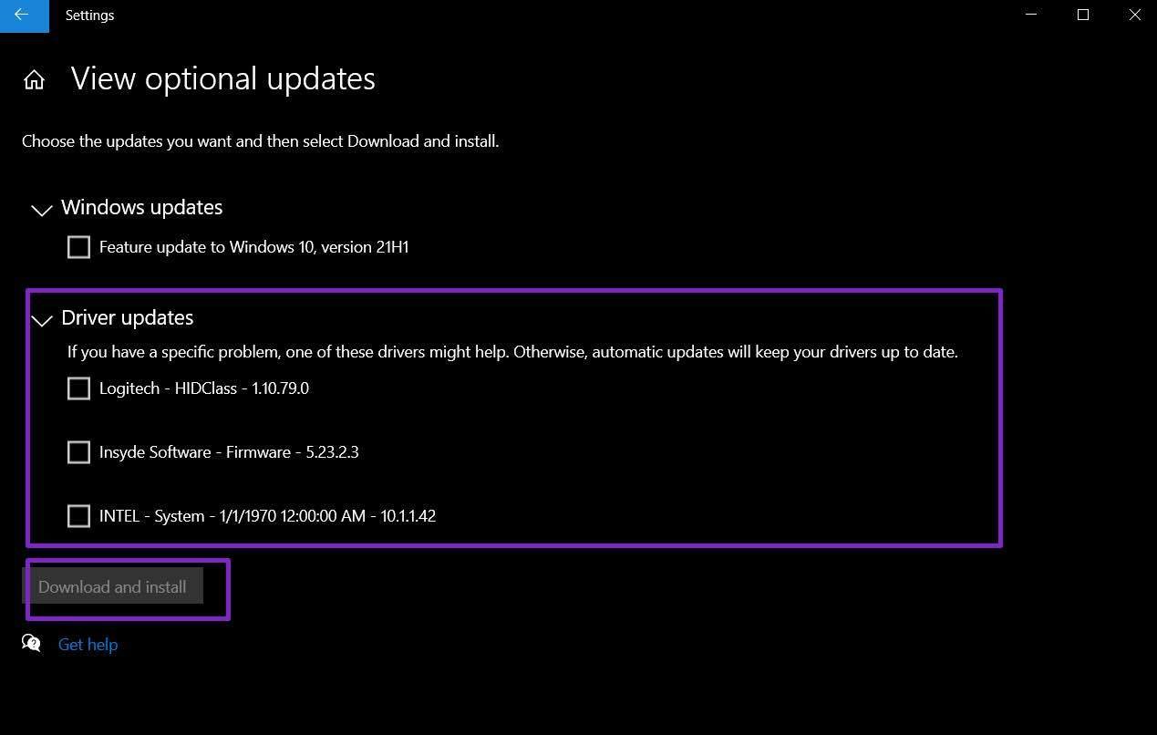 Include driver updates