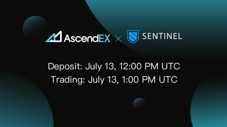 AscendEX แสดงรายการ Sentinel Token (DVPN) - TH Atsit