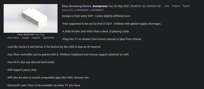 Xbox สตรีมมิ่งกล่อง
