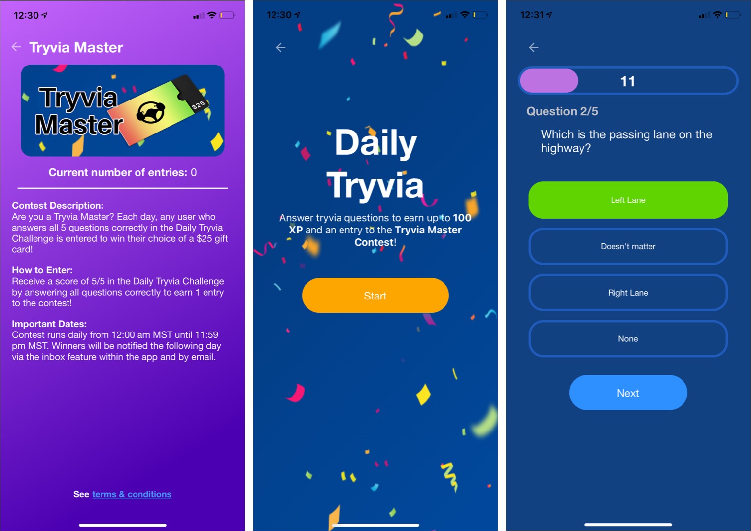 รับ xp พิเศษโดยกรอก Daily Tryvia