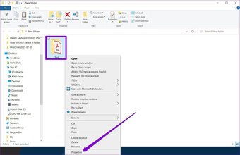 Open Properties Window